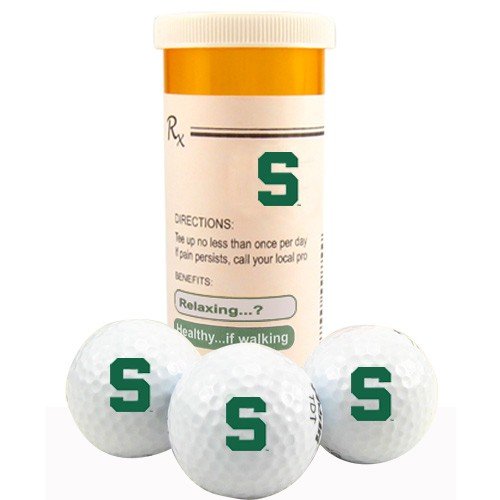 Michigan State Spartans Rx 3-pack Golf Balls