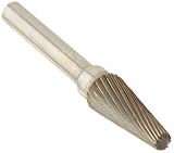 uxcell 軸付き砥石　ヤスリ　砥石ヤスリ　ロータリーファイル　6mmシャンク直径　シルバートーン　合金製　円錐ボール　画像が示すようにカラー