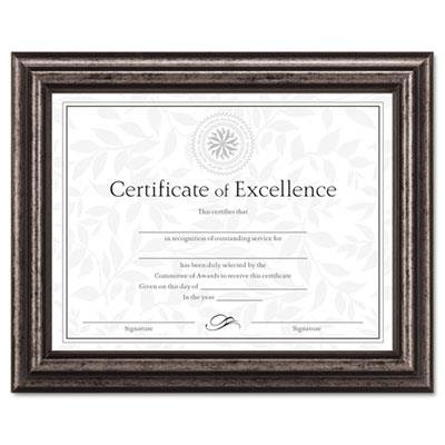 DAX 8-1/2 by 11-Inch Desk/Wall Wood Document Frame, Antique Charcoal Brushed Finish