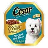 Cesar Gourmet Filets In Sauce Canine Cuisine New York Strip Flavor (24/3.5-oz cans)