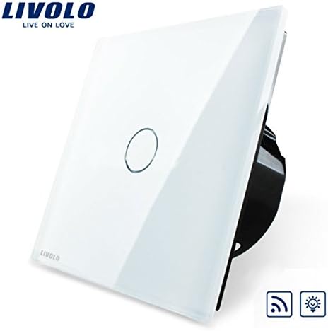 Livolo White Glass Dimmer&amp;Remote Touch Panel EU Switch VL-C701DR-11