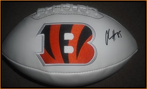 Chad Ochocinco Autographed/Hand Signed Cincinnati Bengals Logo Football