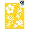 Stencil Mania 7x10 Stencil: Tropical Plants