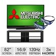 Mitsubishi 82 1080p 120Hz 3D DLP HDTV Bundle