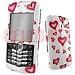 Blackberry Pearl Plastic Hard Case Cover Glitter Heart
