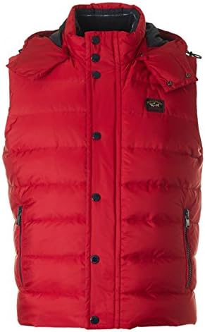 Paul And Shark Down Filled Hooded Gilet RED Large