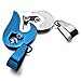 INBLUE Heart Matching Puzzle Necklaces for Couples Men Women Boyfriend Girlfriend Lover Pendant Stainless Steel CZ Distance Relationship Gifts Anniversary Valentine's Day Jewelry(Silver Blue)