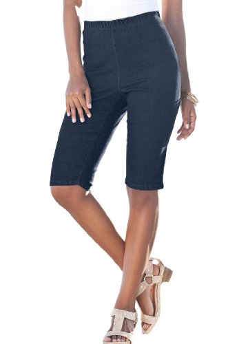 Denim 24/7 Women's Plus Size Stretch Denim Bermuda Shorts