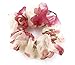 Cloris 3 Pieces Chiffon Floral Ponytail Holder Hair Scrunchies Assorted Colors
