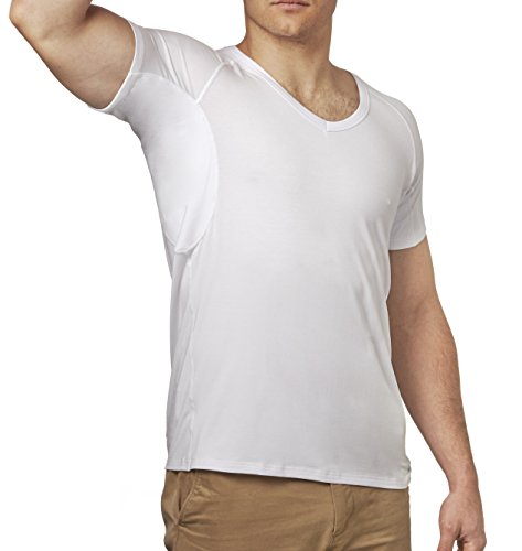 Sweat Proof V Neck Slim Fit Men's Undershirt Micro Modal Odor Fighting + Free Printable Daily Productivity Worksheet PDF