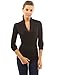 PattyBoutik Women's Ribbed Cowl Neck Long Sleeve Sweater