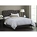 Tufted Arch Headboard in Black Size: Full
