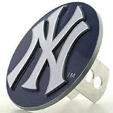 Logo Cut MLB Trailer Hitch Cover - New York Yankees