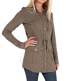 418wIioCBPL. SL160  Romeo & Juliet Couture Multi Pocket Shoe String Jacket in Khaki