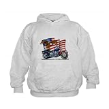 Artsmith, Inc. Kids Hoodie Motorcycle Eagle And US Flag - Harley Davidson Gear