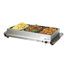 Russell Hobbs 14902 Hot Tray and Buffet Server in  Brushed Stainless Steel