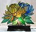 Chrysanthemum Stained Glass Fan Lamp