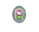 Tarina Tarantino Hello Kitty Pink Head Classic Framed Ring -