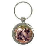 Keeshond Key Chain (Round)