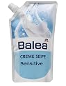 Balea Creme Seife Sensitive Nachfüllpack, 2er Pack (2 x 500 ml)