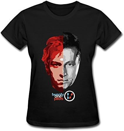 ZJNEW Women's Twenty One Pilots Band Head Portraits Logo T-Shirt