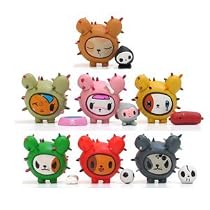Tokidoki The CACTUS PUPS 1" Mini Figure Series in Blind Box Package - 4 Mini Blind Boxes