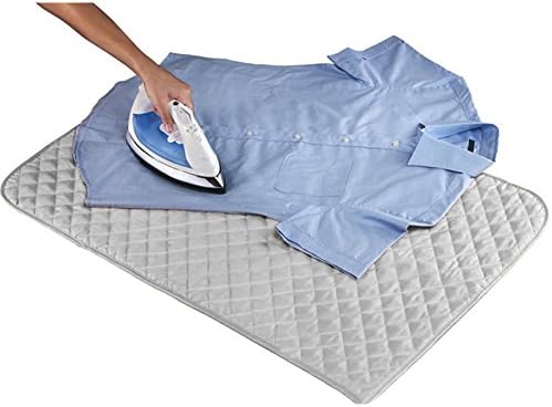 Home Portable Magnetic Heat Resistant Ironing Blanket Mat,33" x 19",Silver
