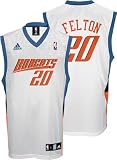 Raymond Felton Youth Jersey: adidas White Replica #20 Charlotte Bobcats Jersey