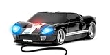 Wired Mouse - Ford GT Black with White Stripes