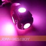2x Ultra Purple Pink 5-SMD LED 194 168 SMD T10 W5W Wedge Light Bulbs Lamp 5050