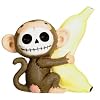 Furry Bones Monkey Collectible Figurine Statue Skeleton Animal Figure