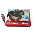 Timmy Time Purse,timmy Picture, Zipped With Front Poppered Note Compartment, Red'