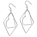 dangling heart sterling silver earrings casual