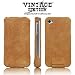 SGP iPhone 4 Leather Case Vintage Edition (Brown Flat)