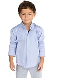American Apparel Kids Pinpoint Oxford Long Sleeve Button-Up Shirt