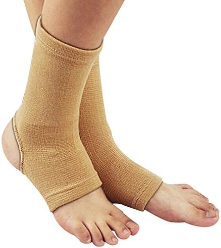 Ankle Support , Ankala Bamboo Charcoal Ankle for Arthritis, Sprains, Strains, Running, and Court Sports, One Size (1pair)