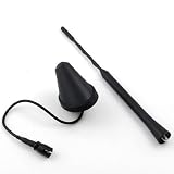 Exterior Roof 9 Mast Whip Radio Antenna Aerial with Base Amplifier For 2003 2004 2005 2006 2007 2008 2009 Nissan 350Z