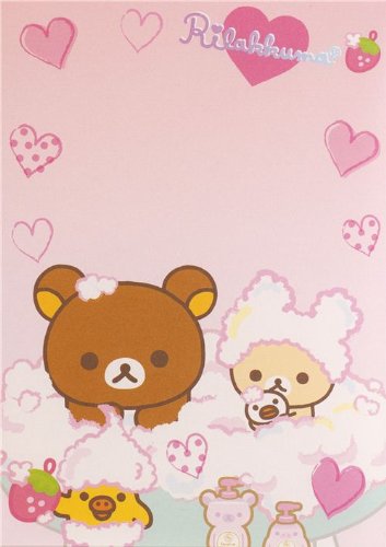 Imagen 3 de Bloc de notas de Korilakkuma y Kiiroitori con espuma de baño