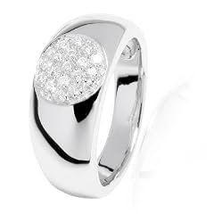 Rafaela Donata Argento Classico Damen-Ring 925 Sterlingsilber Zirkonia weiss 50 60800058