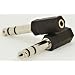3.5mm Stereo Jack to 1/4" Stereo Plug Adapter black