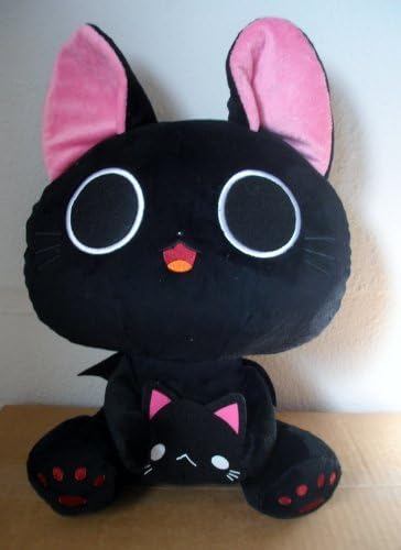 16" LARGE Nyanpire Black Cat Plush Doll ~Brand New~