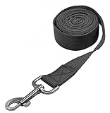 Pet Cuisine Nylon Long Dog Walking Leash For Harness Collar Cat Puppy Training Lead Rope 8 Feet Black