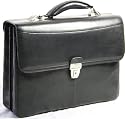 Tony Perotti - Double Gusset Flap Over Briefcase with Removable  Shoulder Strap (8370 14)