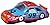 20" Red and Blue Inflatable Stock Race Car Decoration