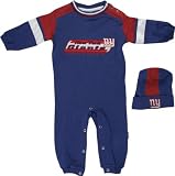 New York Giants Infant Coverall & Cap Set