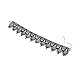 DZT1968 Women Pendant Lace Necklace Choker Chains Charm (Black)