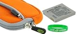 2n1 Neoprene Sleeve Case and NP 20 Battery for Casio Exilim EX S500 5MP Digital Camera Orange 418wnhizC%2BL. SL160 2n1 Neoprene Sleeve Case and NP 20 Battery for Casio Exilim EX S500 5MP Digital Camera Orange