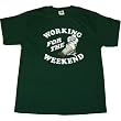 Simpsons Homer Working For The Weekend Mens T-Shirt