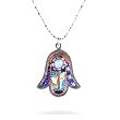 Hamsa and Flower Necklace