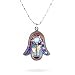 Hamsa and Flower Necklace